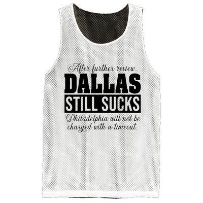 After Further Review Dallas Still Sucks Funny Philadelphia Mesh Reversible Basketball Jersey Tank