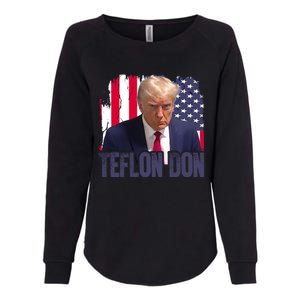 American Flag Republican Trump Teflon Don 2024 American Flag Republican Womens California Wash Sweatshirt