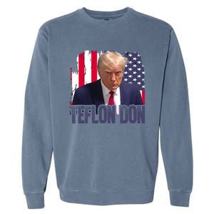 American Flag Republican Trump Teflon Don 2024 American Flag Republican Garment-Dyed Sweatshirt