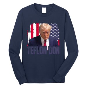 American Flag Republican Trump Teflon Don 2024 American Flag Republican Long Sleeve Shirt