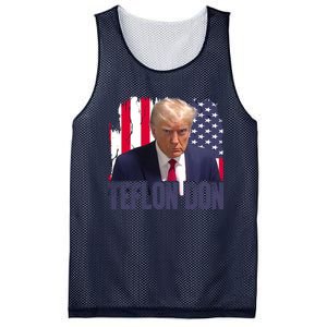 American Flag Republican Trump Teflon Don 2024 American Flag Republican Mesh Reversible Basketball Jersey Tank