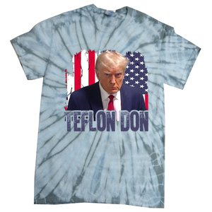 American Flag Republican Trump Teflon Don 2024 American Flag Republican Tie-Dye T-Shirt