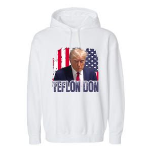 American Flag Republican Trump Teflon Don 2024 American Flag Republican Garment-Dyed Fleece Hoodie