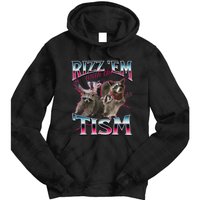 Autism Funny Rizz Em With The Tism Meme Autistic Racoon Tie Dye Hoodie