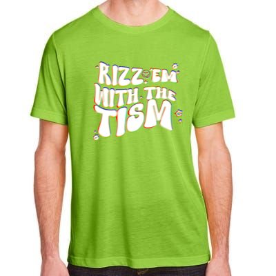 Autism Funny Rizz Em With The Tism Meme Autistic Cool Cute Gift Adult ChromaSoft Performance T-Shirt