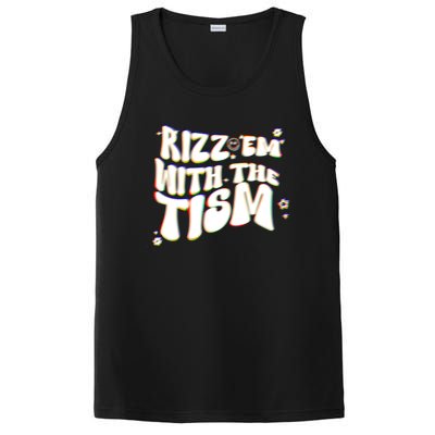 Autism Funny Rizz Em With The Tism Meme Autistic Cool Cute Gift PosiCharge Competitor Tank