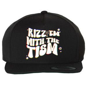 Autism Funny Rizz Em With The Tism Meme Autistic Cool Cute Gift Wool Snapback Cap