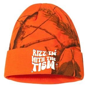 Autism Funny Rizz Em With The Tism Meme Autistic Cool Cute Gift Kati Licensed 12" Camo Beanie