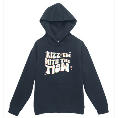 Autism Funny Rizz Em With The Tism Meme Autistic Cool Cute Gift Urban Pullover Hoodie