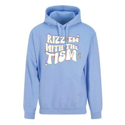 Autism Funny Rizz Em With The Tism Meme Autistic Cool Cute Gift Unisex Surf Hoodie