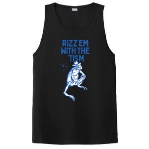 Autism Funny Rizz Em With The Tism Meme Autistic Frog Cute Gift PosiCharge Competitor Tank