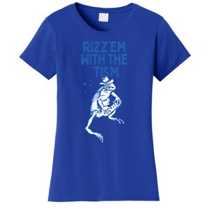 Autism Funny Rizz Em With The Tism Meme Autistic Frog Cute Gift Women's T-Shirt