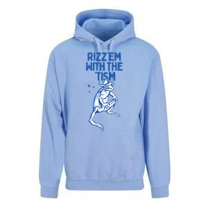 Autism Funny Rizz Em With The Tism Meme Autistic Frog Cute Gift Unisex Surf Hoodie