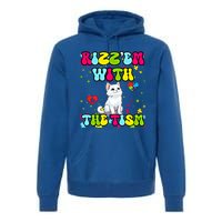 Autism Funny Rizz Em With The Tism Meme Autistic Cute Cat Great Gift Premium Hoodie