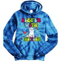 Autism Funny Rizz Em With The Tism Meme Autistic Cute Cat Great Gift Tie Dye Hoodie