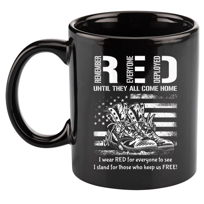 American Flag Red Friday Until They Come Home USA 11oz C Handle Ceramic Mug