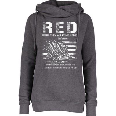 American Flag Red Friday Until They Come Home USA Womens Funnel Neck Pullover Hood