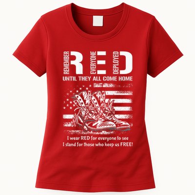 American Flag Red Friday Until They Come Home USA Womens T-Shirt