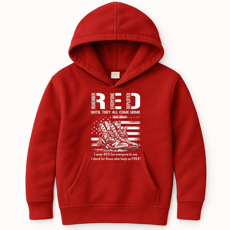 American Flag Red Friday Until They Come Home USA Kids Hoodie