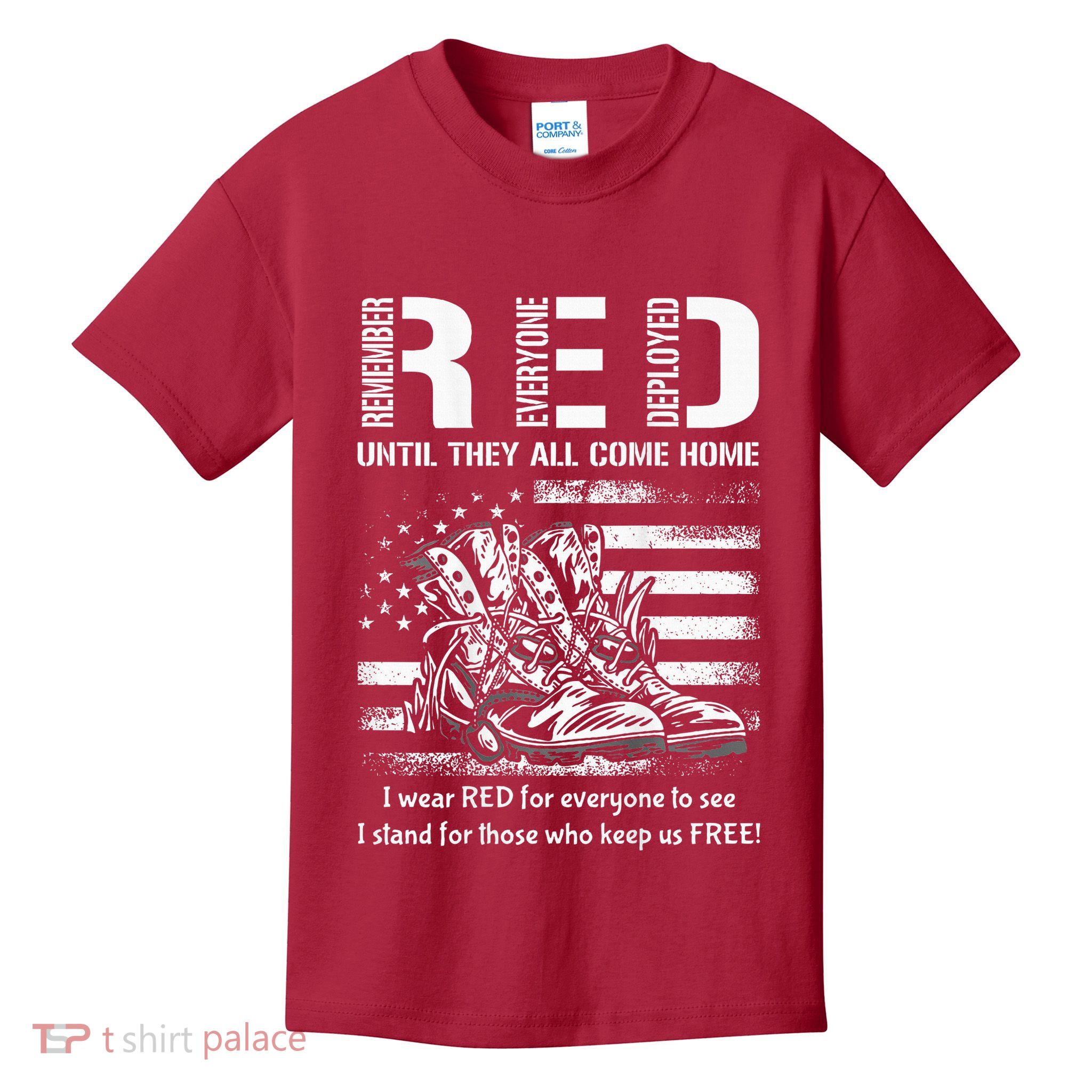American Flag Red Friday Until They Come Home USA Kids T-Shirt