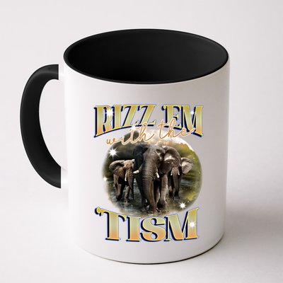 Autism Funny Rizz Em With The Tism Meme Autistic Elephant Cool Gift Mug