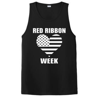 American Flag Red Ribbon Week Awareness PosiCharge Competitor Tank