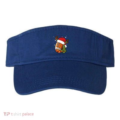 American Football Reindeer Santa Hat Lights Christmas Tree Gift Visor
