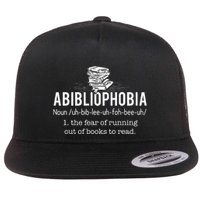 Abibliophobia Funny Reading Bookworm Reader Gift Flat Bill Trucker Hat