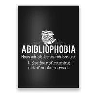 Abibliophobia Funny Reading Bookworm Reader Gift Poster