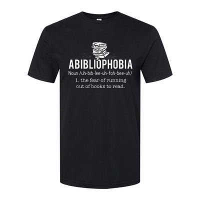 Abibliophobia Funny Reading Bookworm Reader Gift Softstyle CVC T-Shirt