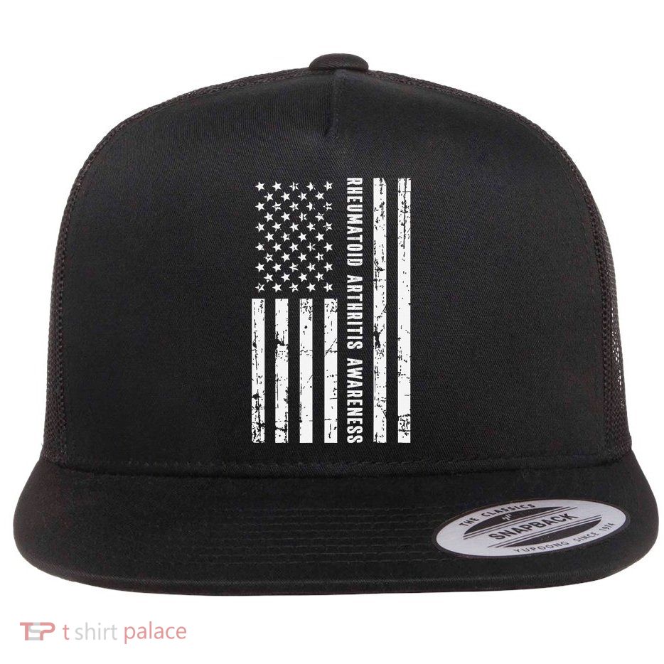 American Flag Rheumatoid Arthritis Awareness Month May Flatbill Hat