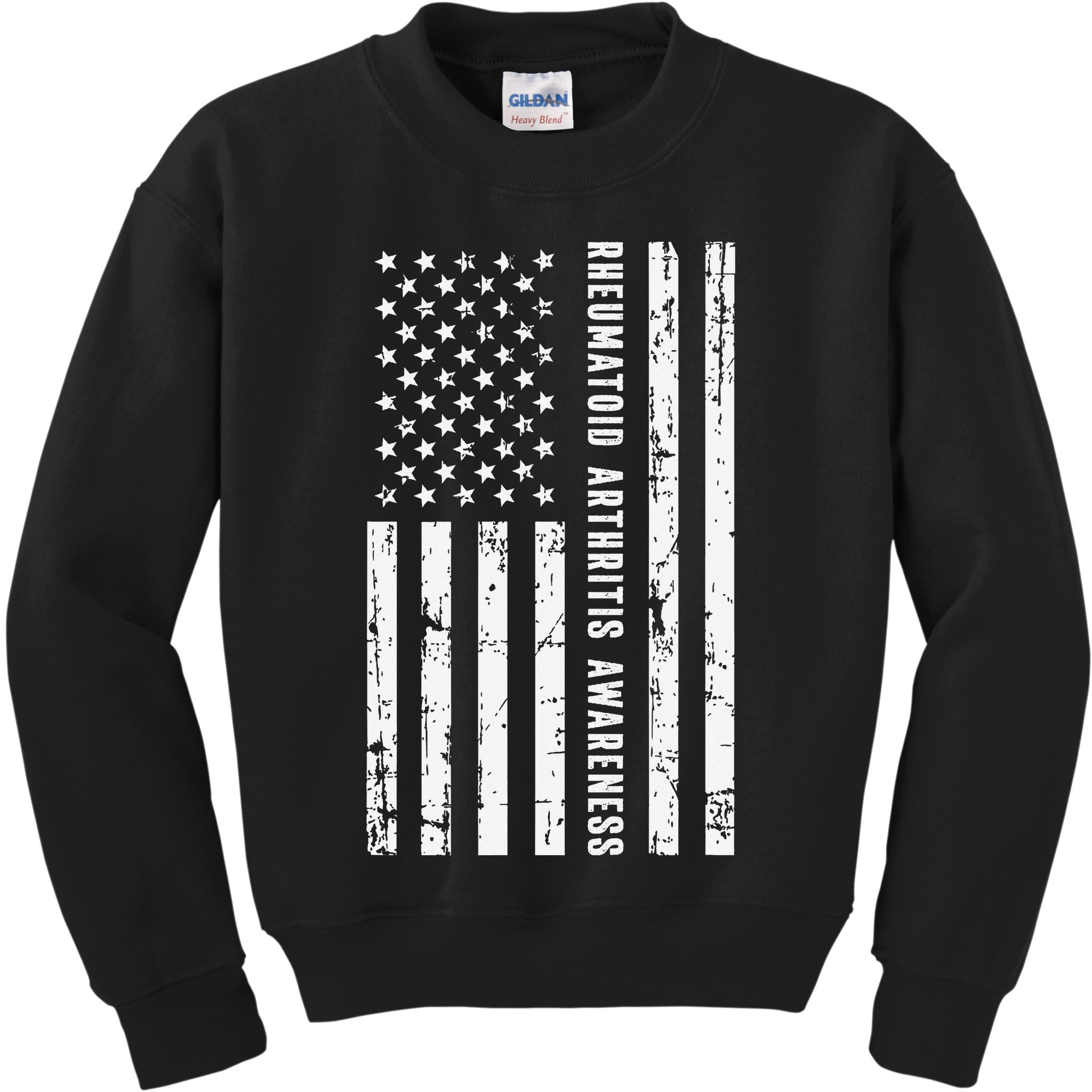 American Flag Rheumatoid Arthritis Awareness Month May Kids Sweatshirt