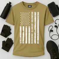 American Flag Rheumatoid Arthritis Awareness Month May Cooling Performance Crew T-Shirt
