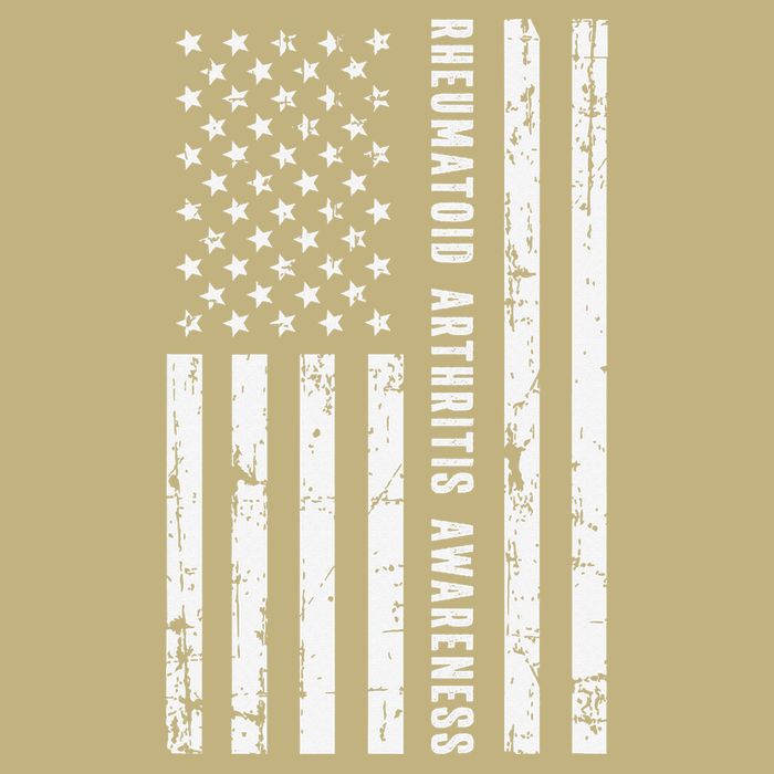 American Flag Rheumatoid Arthritis Awareness Month May Cooling Performance Crew T-Shirt