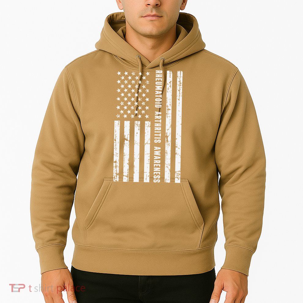 American Flag Rheumatoid Arthritis Awareness Month May Hoodie