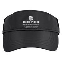 Abibliophobia Funny Reading Bookworm Reader Adult Drive Performance Visor