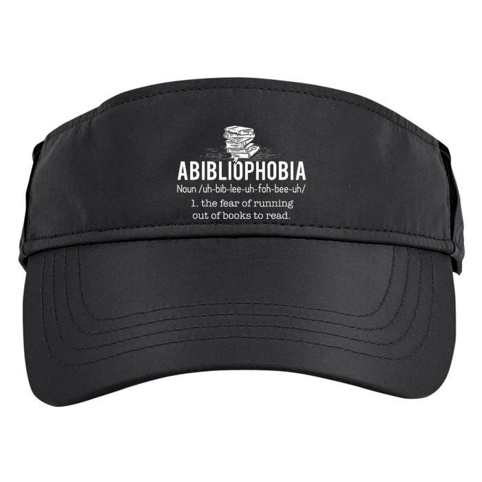 Abibliophobia Funny Reading Bookworm Reader Adult Drive Performance Visor