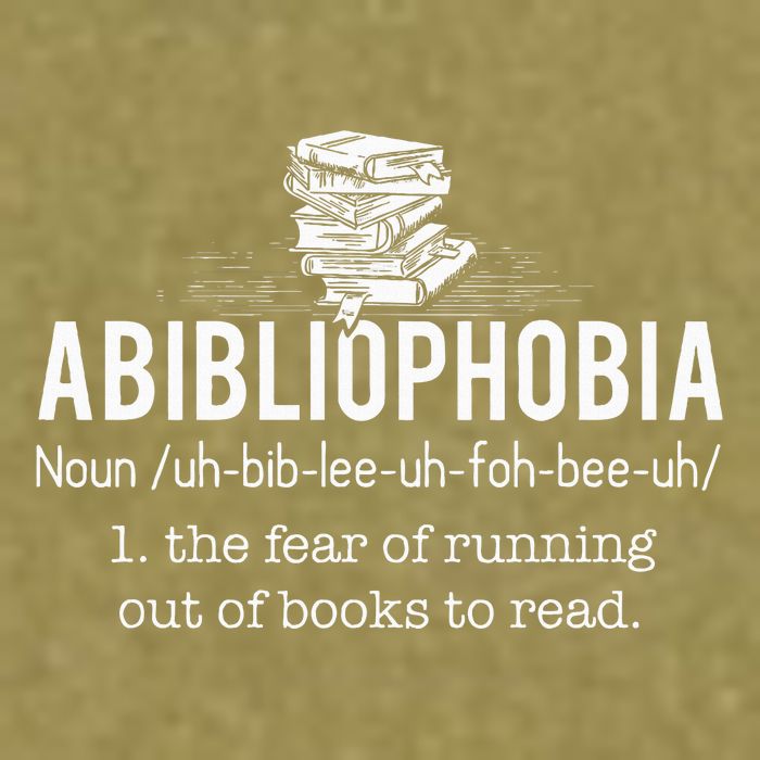 Abibliophobia Funny Reading Bookworm Reader Garment-Dyed Women's Muscle Tee