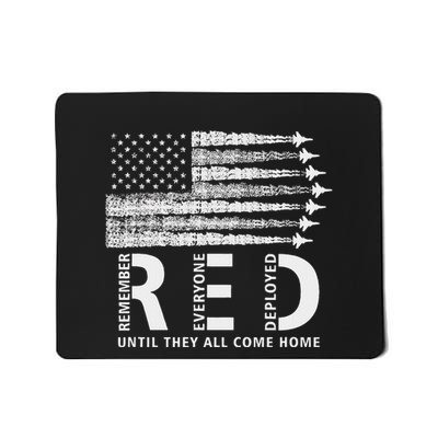 American Flag Red Friday Remember Everyone Deployed Military Mousepad
