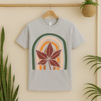 Autumn Fall Retro Rainbow T-Shirt