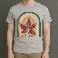 Autumn Fall Retro Rainbow T-Shirt