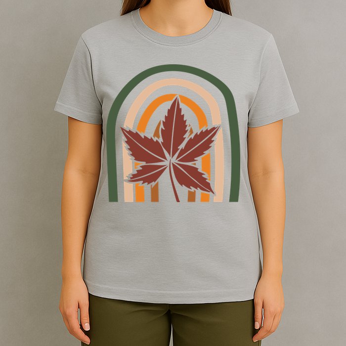 Autumn Fall Retro Rainbow T-Shirt