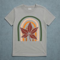 Autumn Fall Retro Rainbow T-Shirt