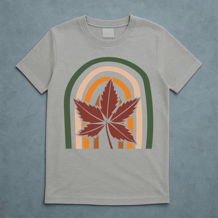 Autumn Fall Retro Rainbow T-Shirt