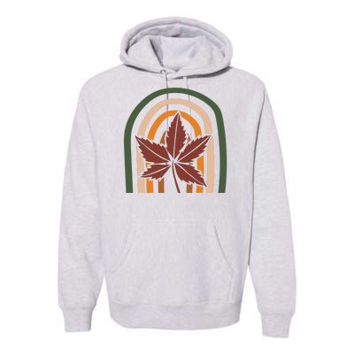 Autumn Fall Retro Rainbow Premium Hoodie