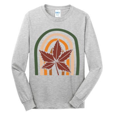 Autumn Fall Retro Rainbow Tall Long Sleeve T-Shirt