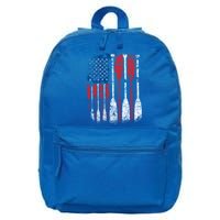 American Flag Rowing Oar Cute Us Row Crew 4th Of July Gift 16 in Basic Backpack