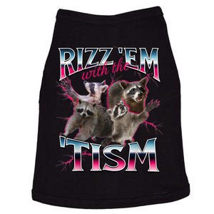 Autism Funny Rizz Em With The Tism Meme Autistic Racoon Doggie Tank