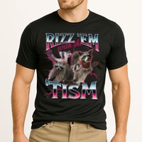 Autism Funny Rizz Em With The Tism Meme Autistic Racoon Cooling Performance Crew T-Shirt