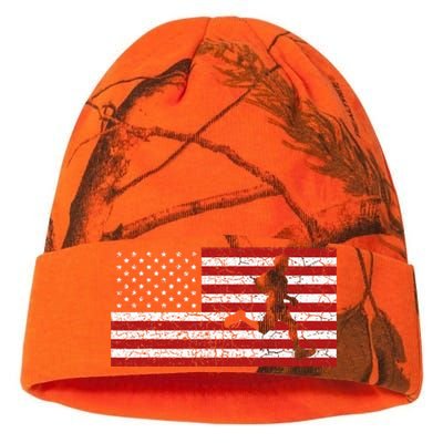 American Flag Running Runner Kati Licensed 12" Camo Beanie